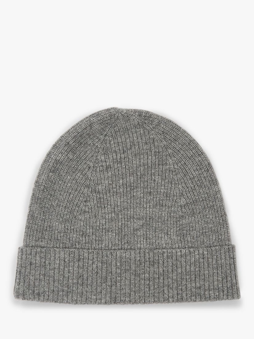 Grey Cable Knit Beanie Hat, WHISTLES