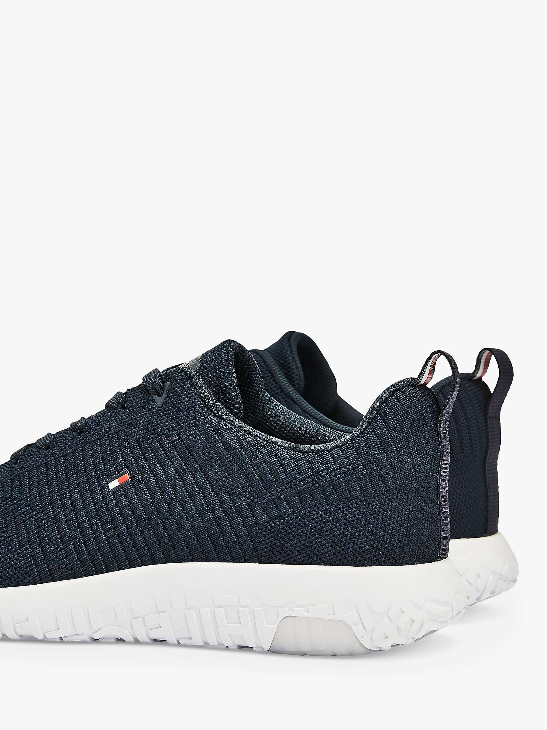 Buy Tommy Hilfiger Corporate Knit Runner Trainers, Desert Sky Online at johnlewis.com
