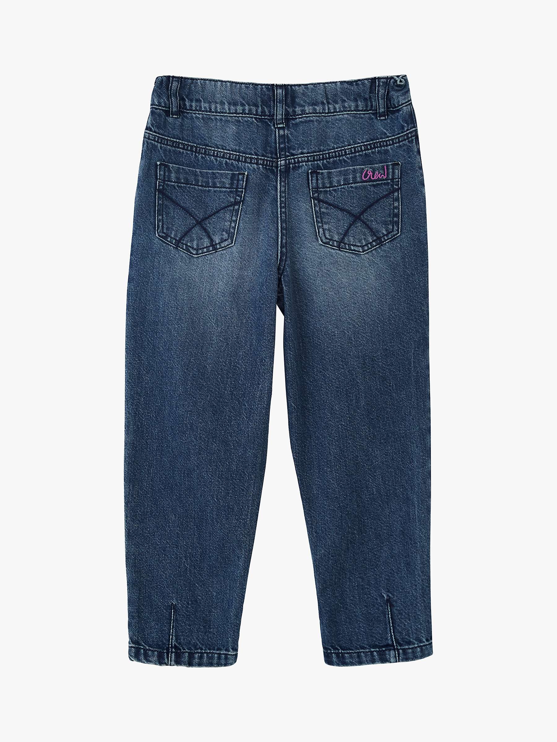 Buy Crew Clothing Kids' Blouson Jeans, Denim Blue Online at johnlewis.com