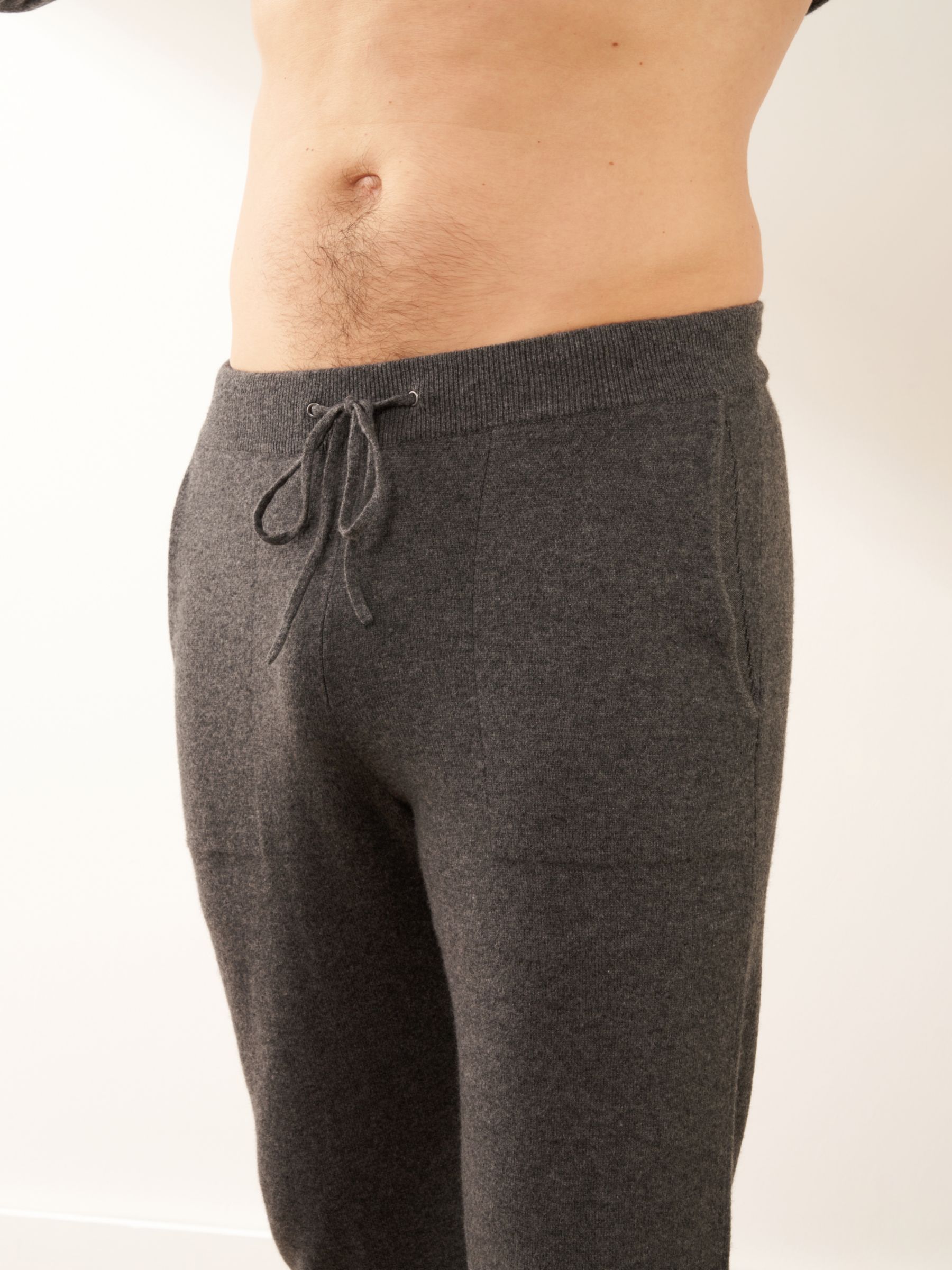 Buy Truly Cashmere Joggers, Charcoal Marl Online at johnlewis.com