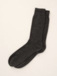 Truly Cashmere Ankle Socks, Charcoal Marl