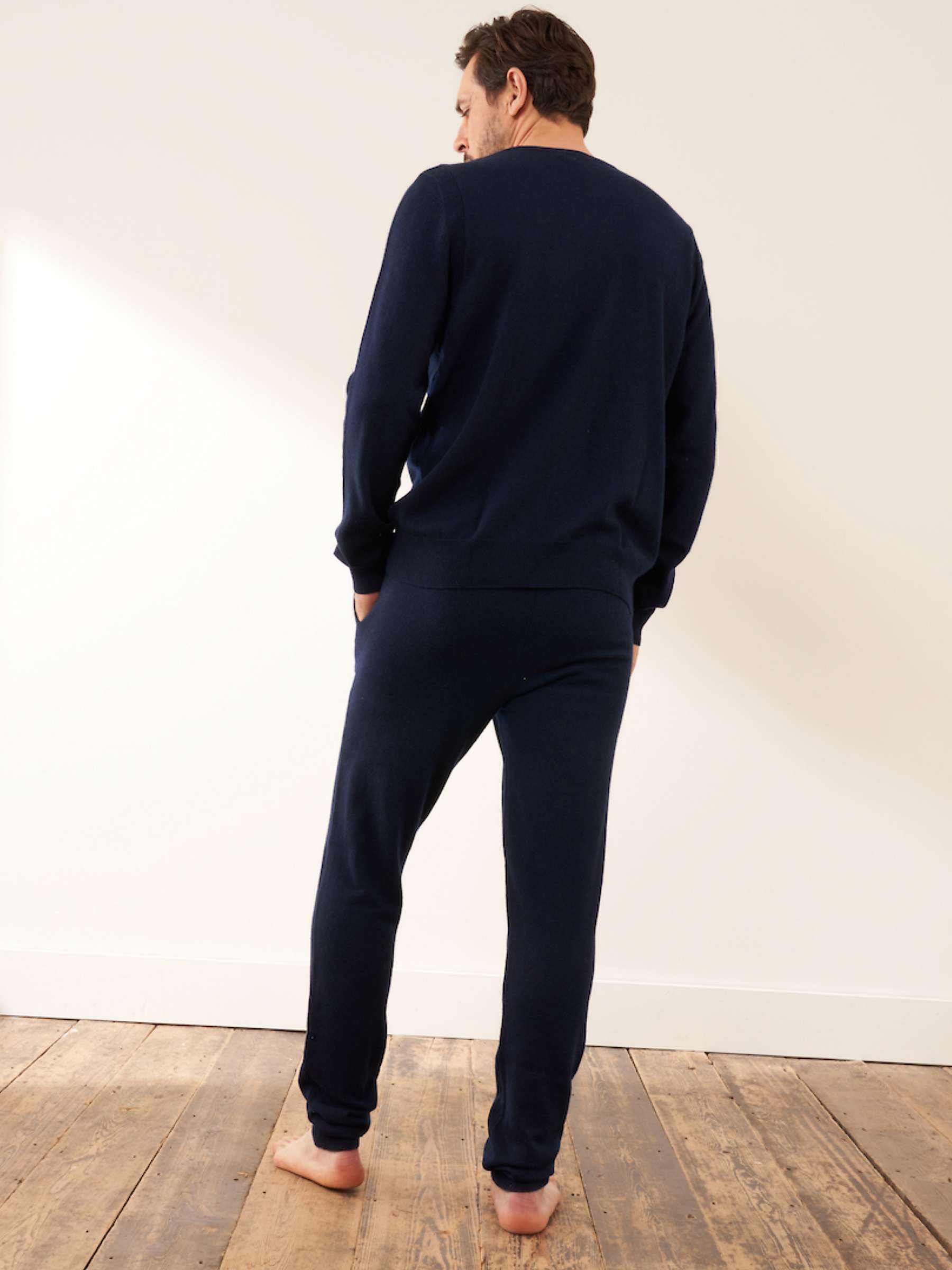 Buy Truly Cashmere Crew Jumper, Midnight Online at johnlewis.com