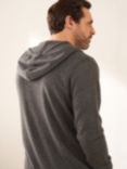 Truly Cashmere Hoodie, Charcoal Marl