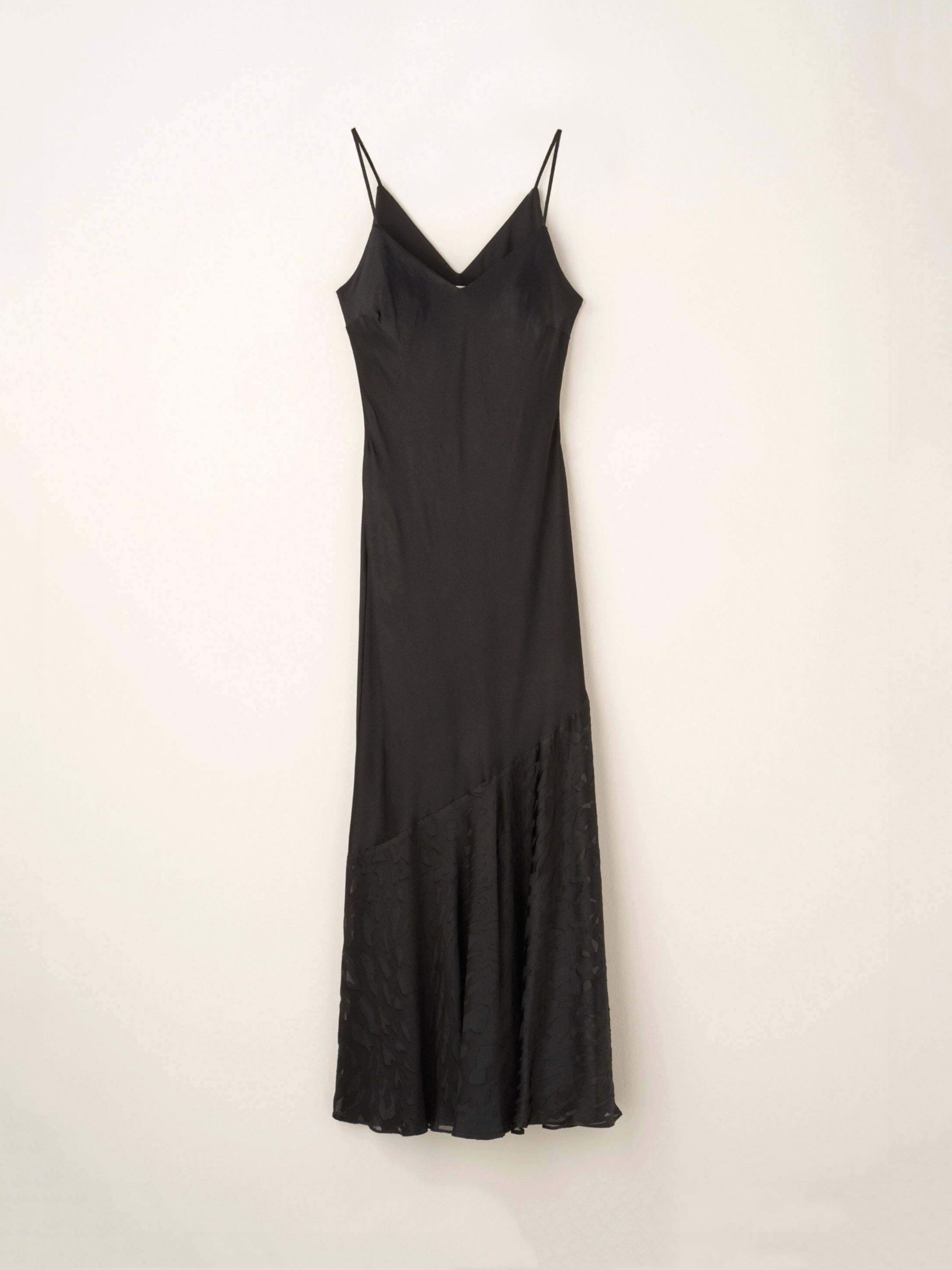 Truly Burnout Slip Maxi Dress, Black, S