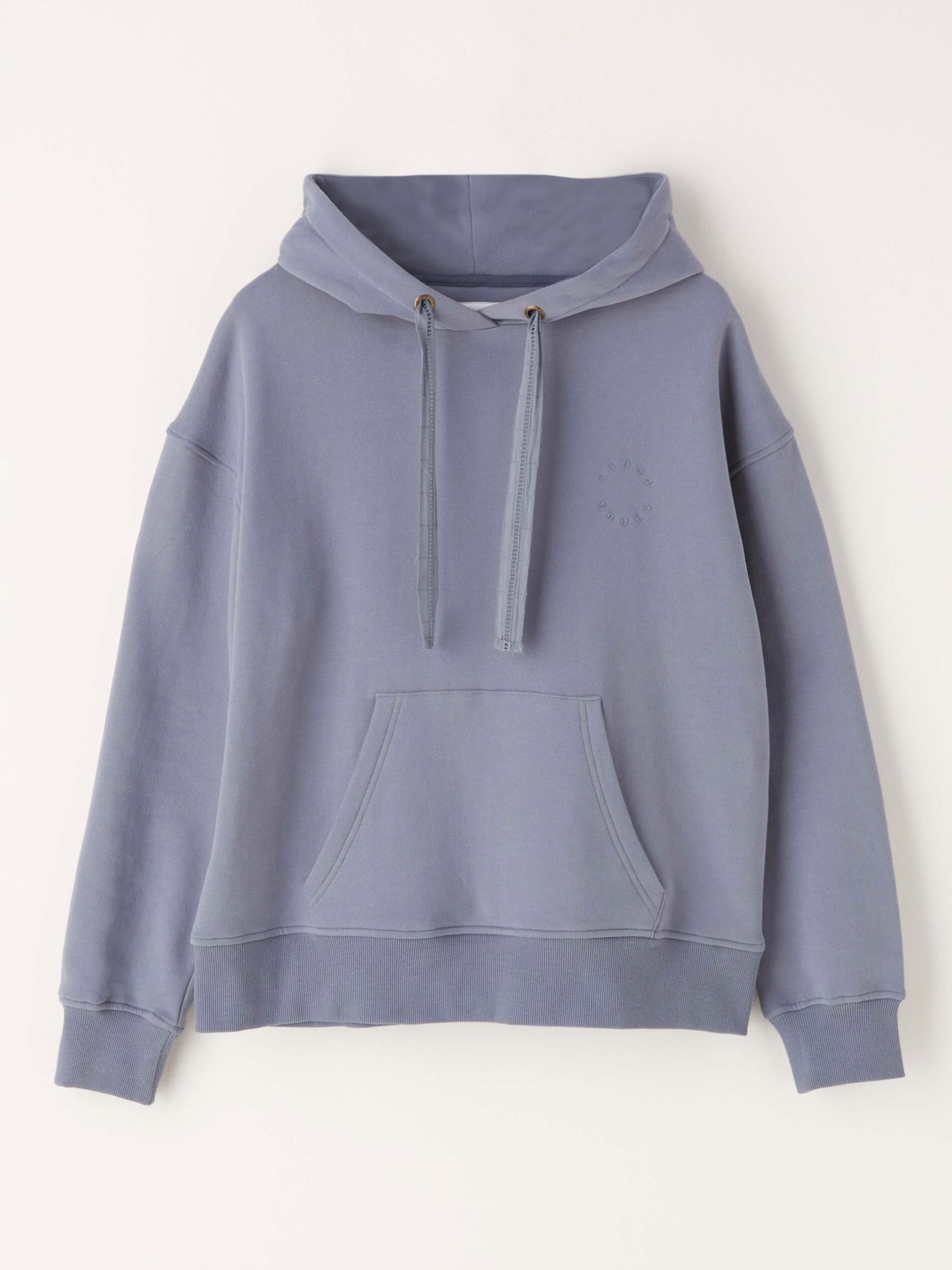 Truly Henley Organic Cotton Hoodie, Navy at John Lewis & Partners