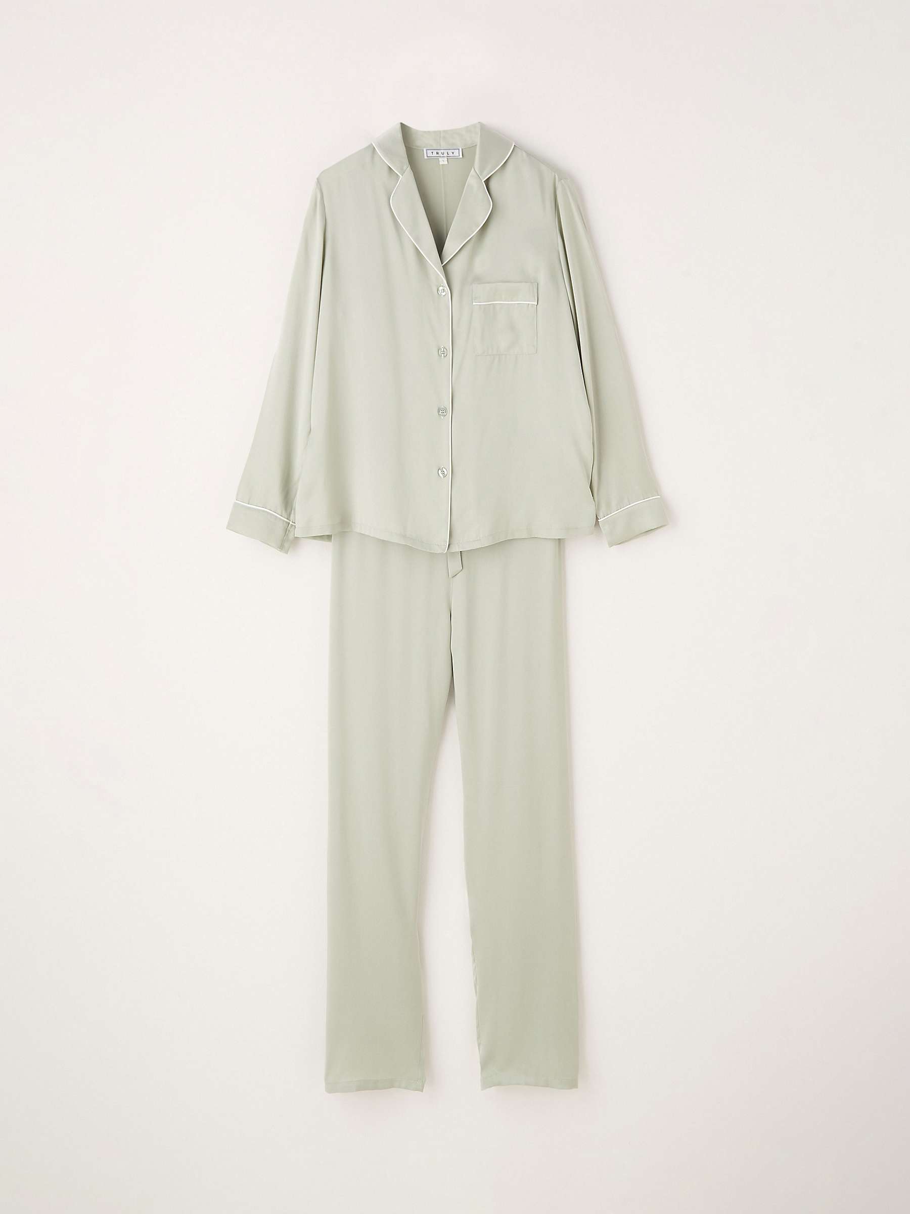 Buy Truly Silk Satin Pyjama Set Online at johnlewis.com