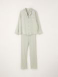 Truly Silk Satin Pyjama Set, Sage