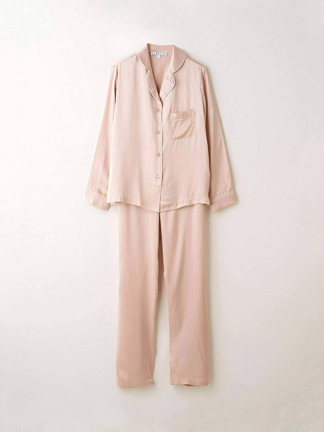 Truly Silk Satin Pyjama Set, Blush