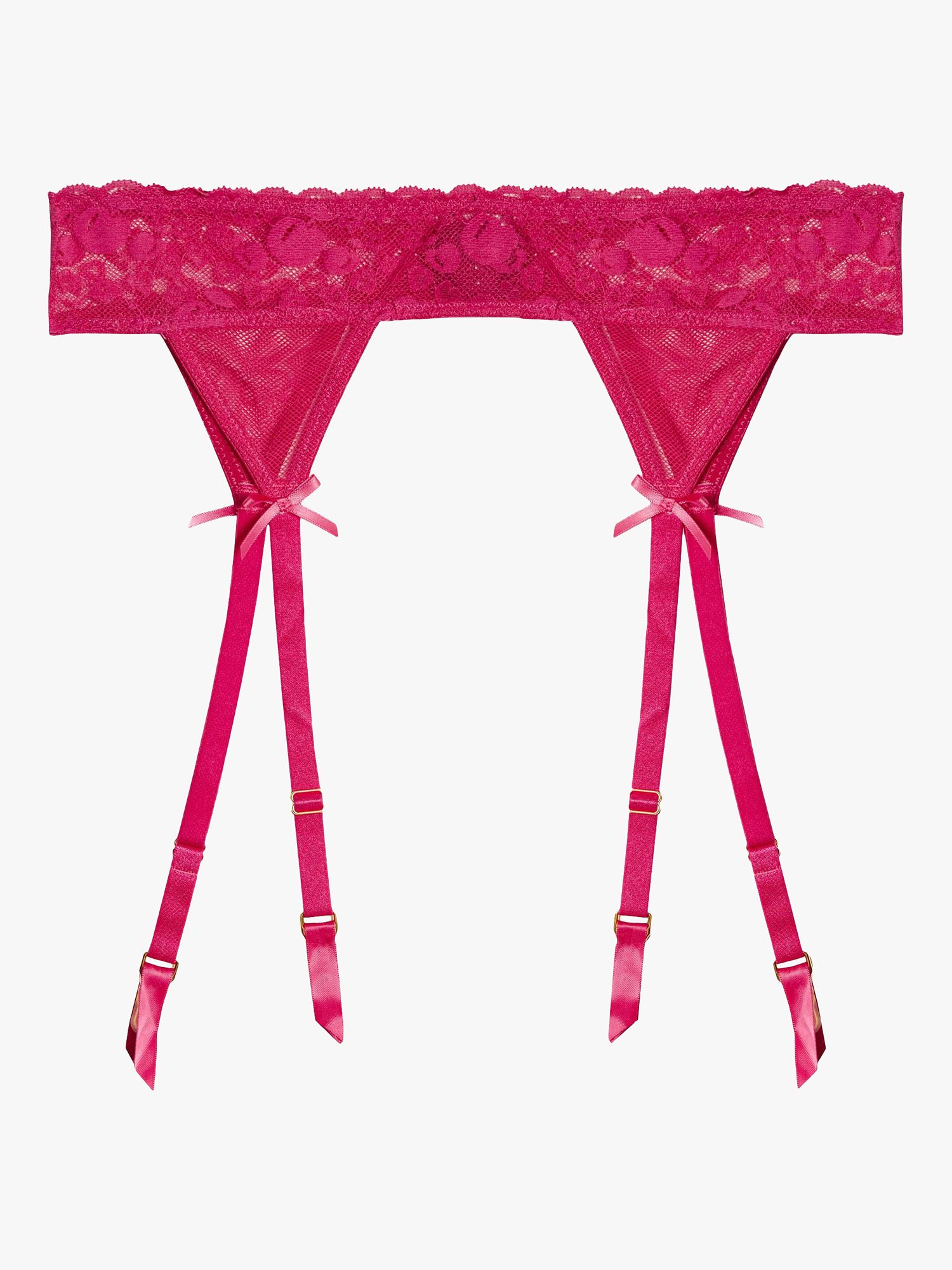 Squish x Playful Promises Jordan Fishnet and Cherry Lace Suspender Belt ...