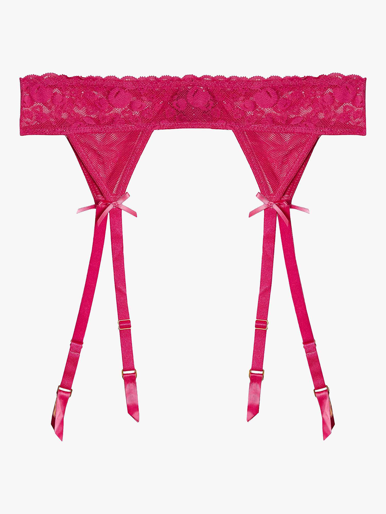 Squish x Playful Promises Jordan Fishnet and Cherry Lace Suspender Belt ...