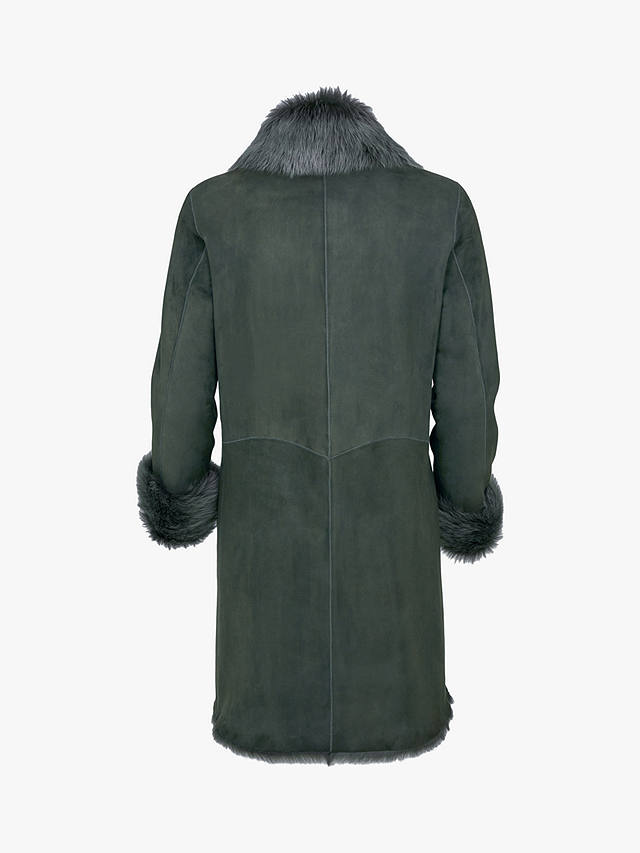 Celtic & Co. Toscana Sheepskin Mid Length Coat, Olive