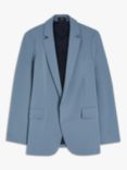 Theory Plain Admiral Crepe Blazer, Blue Frost