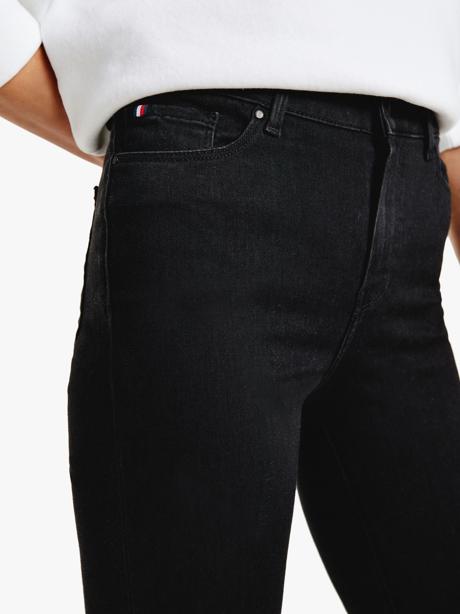 Tommy Hilfiger Harlem Skinny Jeans, Black, 25S