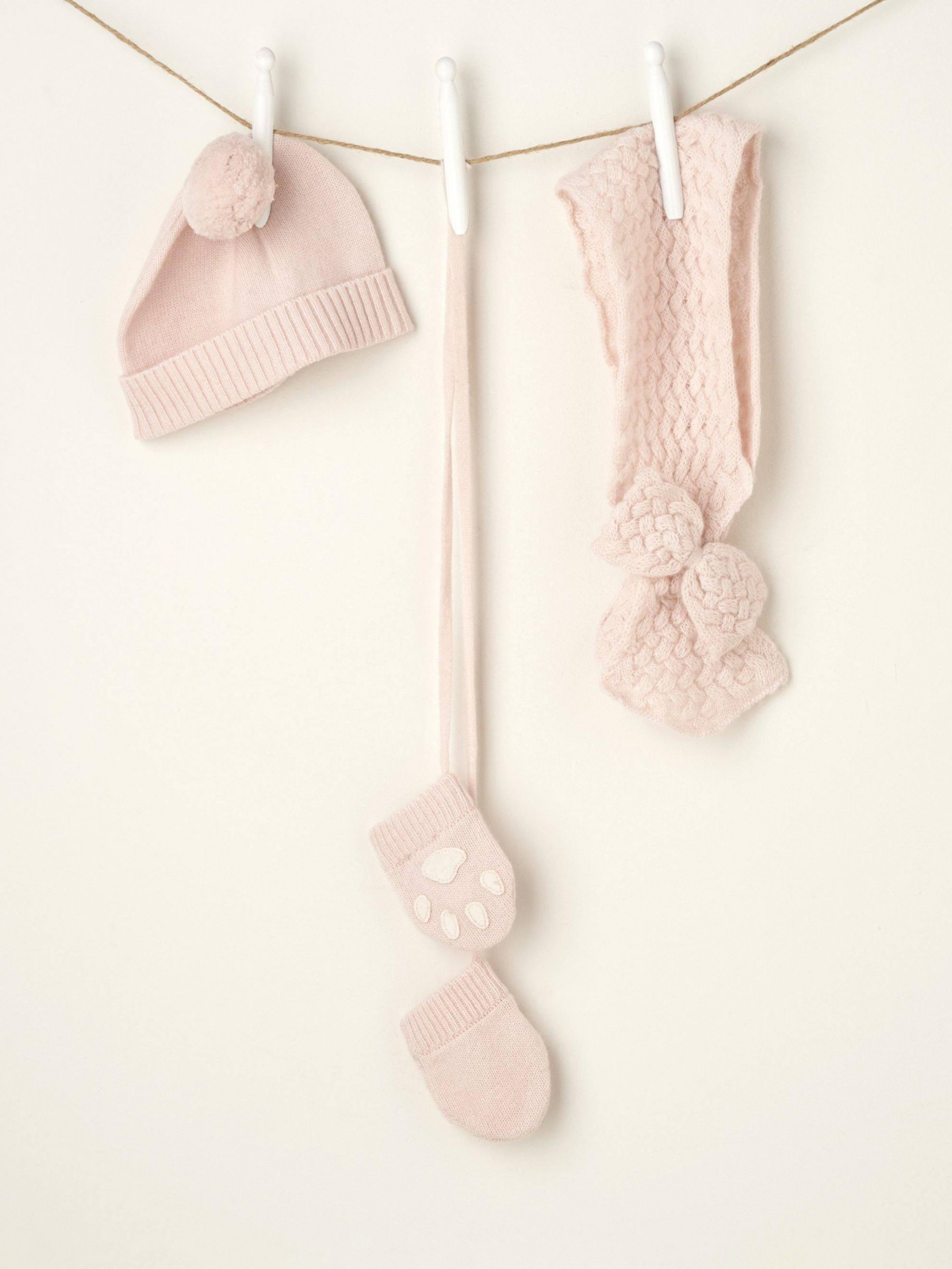 Buy Truly Baby Knitted Wool Cashmere Blend Accessory Set Online at johnlewis.com