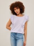 AND/OR Molly Frill Sleeve Top