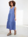 AND/OR Bernie Sleeveless Jersey Dress, Mid Blue