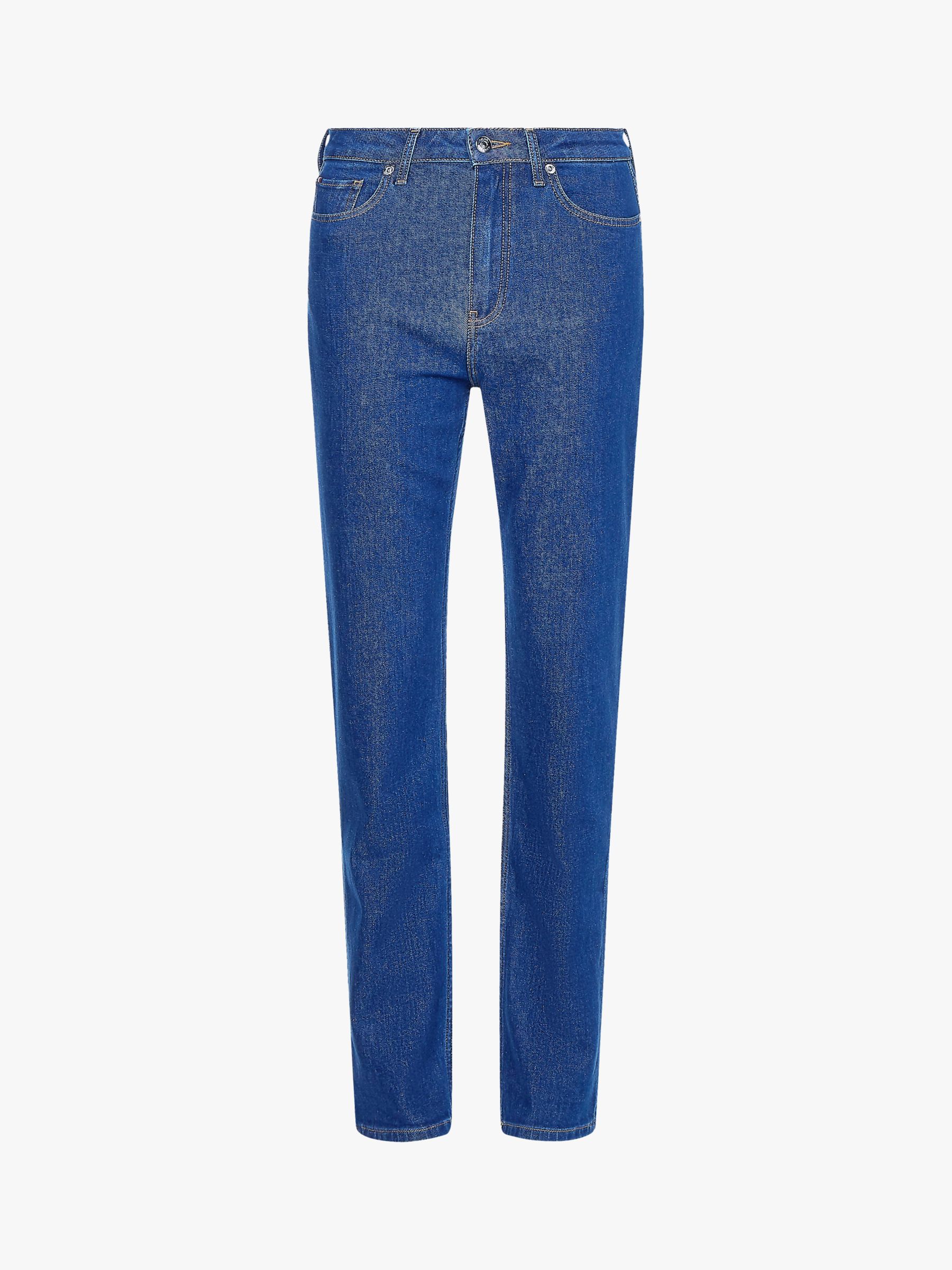 Buy Tommy Hilfiger High Rise Straight Leg Jeans, Tia Online at johnlewis.com