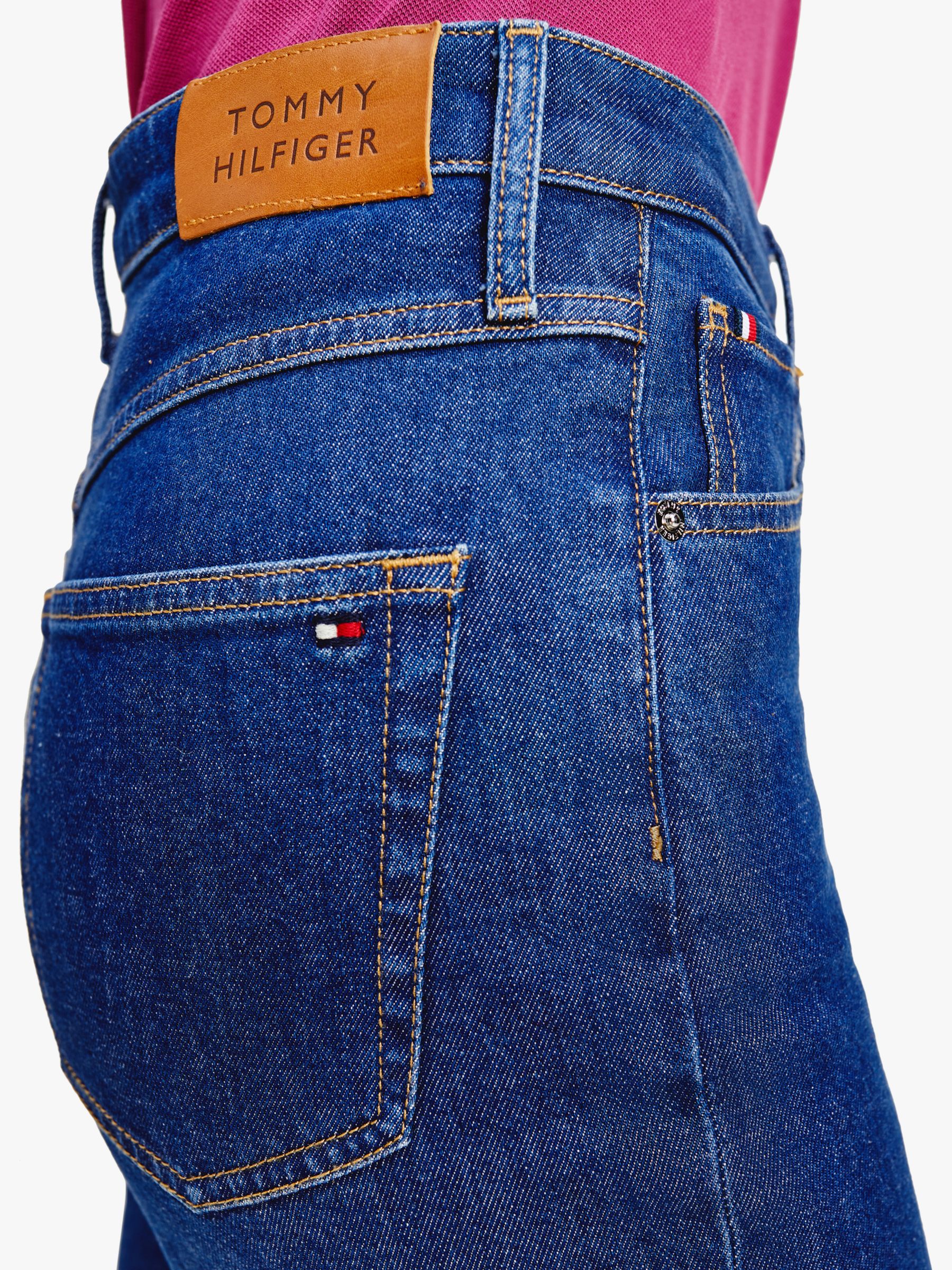 Buy Tommy Hilfiger High Rise Straight Leg Jeans, Tia Online at johnlewis.com