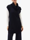 AllSaints Kysa Knitted Tunic Top, Navy