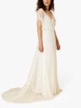 Monsoon Blouson Lace Bodice Maxi Wedding Dress, Ivory