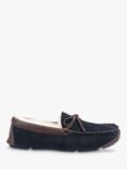 Cotswold  Northwood Sheepskin Moccasin Slippers, Navy