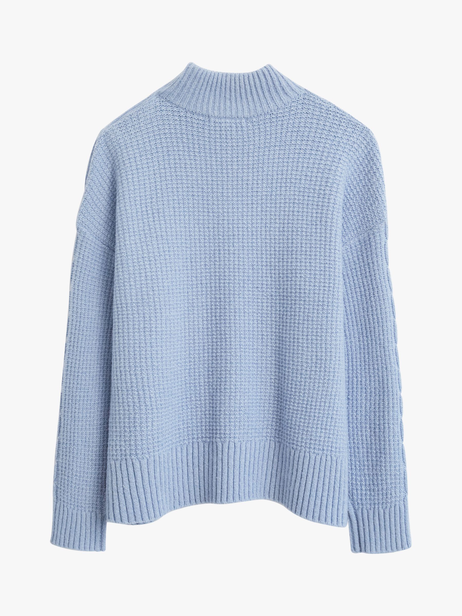 White Stuff Clary Cable Knit Jumper, Light Blue