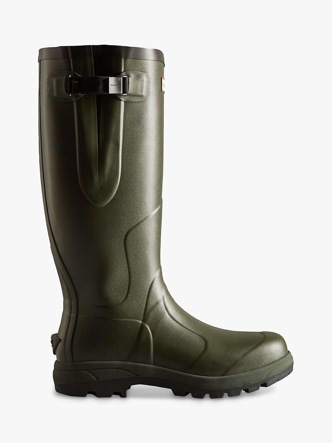 Buy Hunter Unisex Balmoral Adjustable Wellington Boots, Dark Olive Online at johnlewis.com