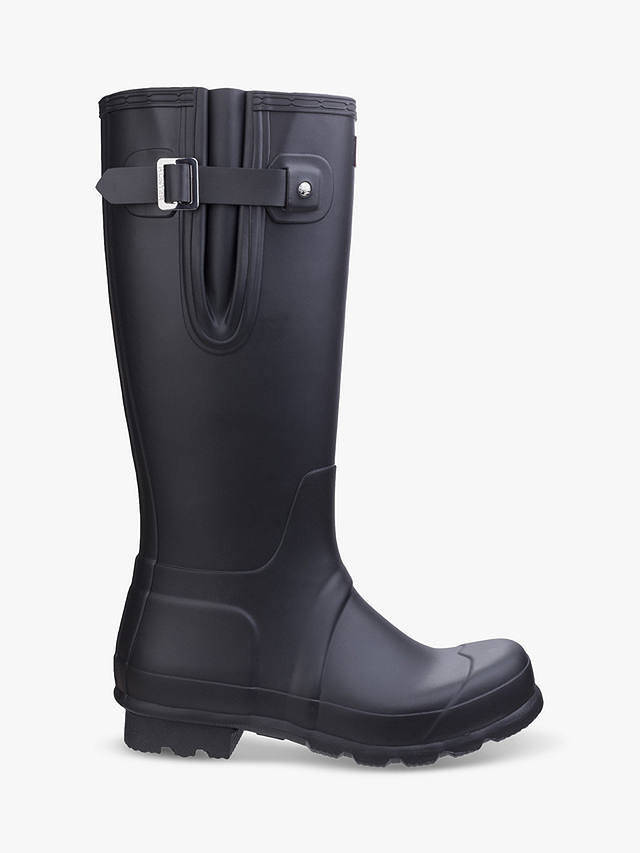 Hunter Original Tall Side Adjustable Wellington Boots, Black
