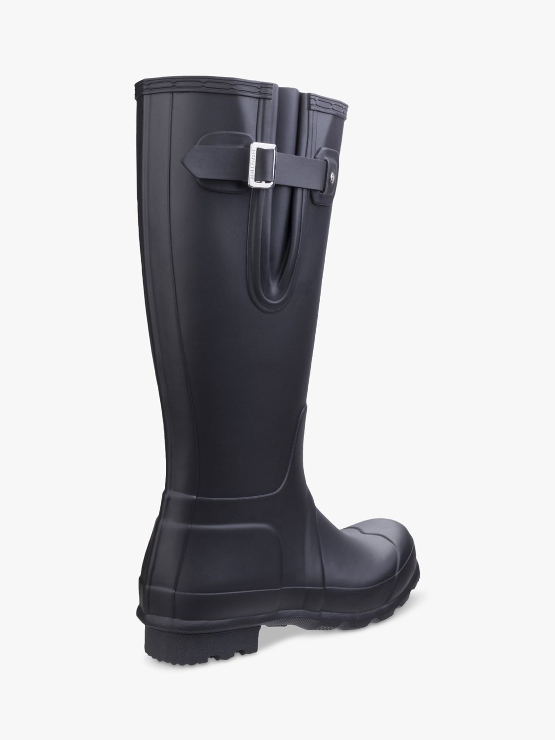 Hunter Original Tall Side Adjustable Wellington Boots, Black, 6
