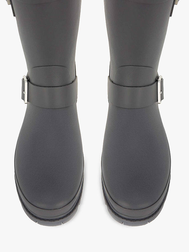 Mint Velvet Wynter Short Wellington Boots, Grey Dark