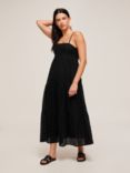 Seafolly Broderie Anglaise Tiered Maxi Dress, Black