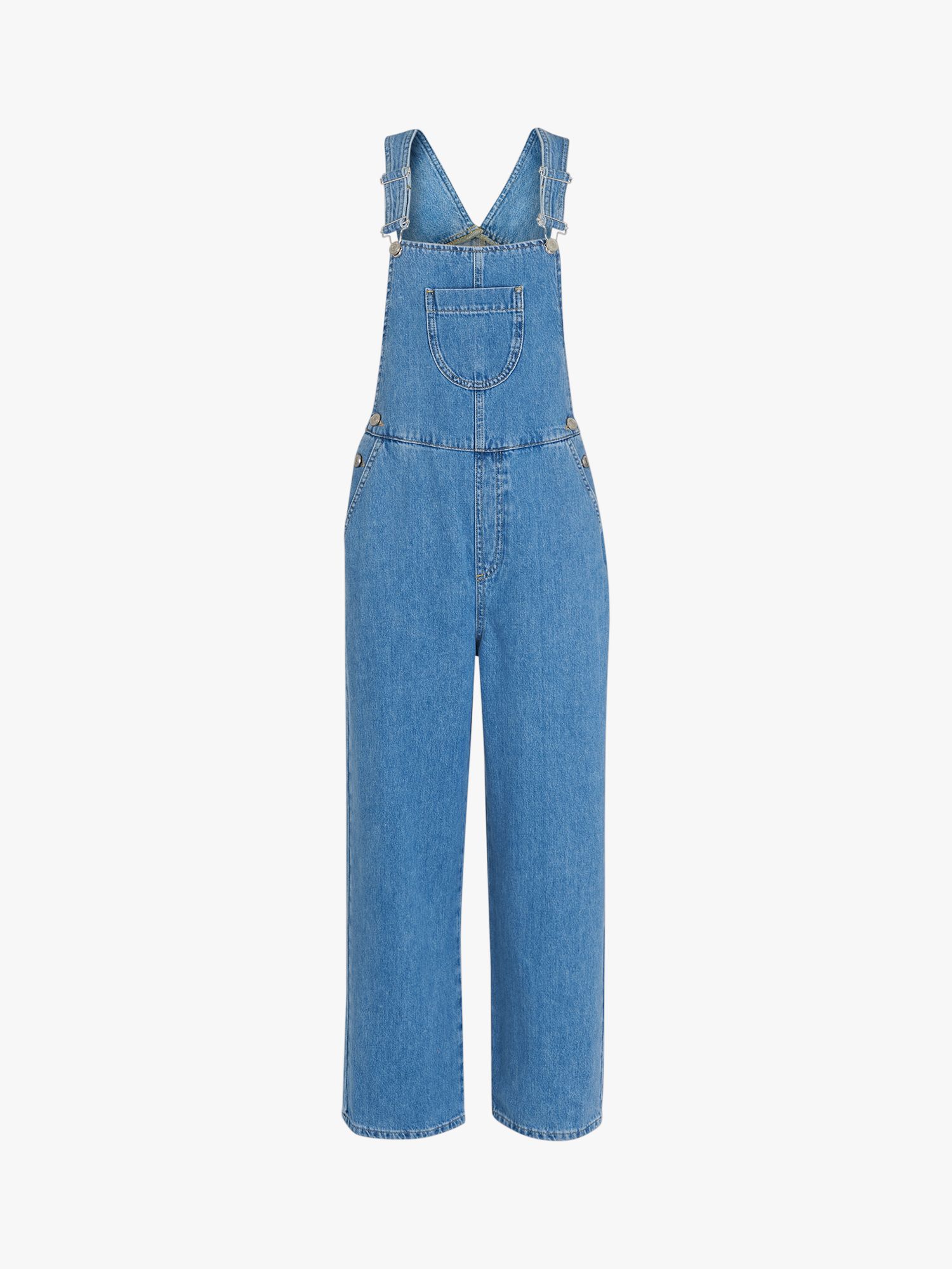 Buy Whistles Molly Denim Dungarees, Blue Online at johnlewis.com