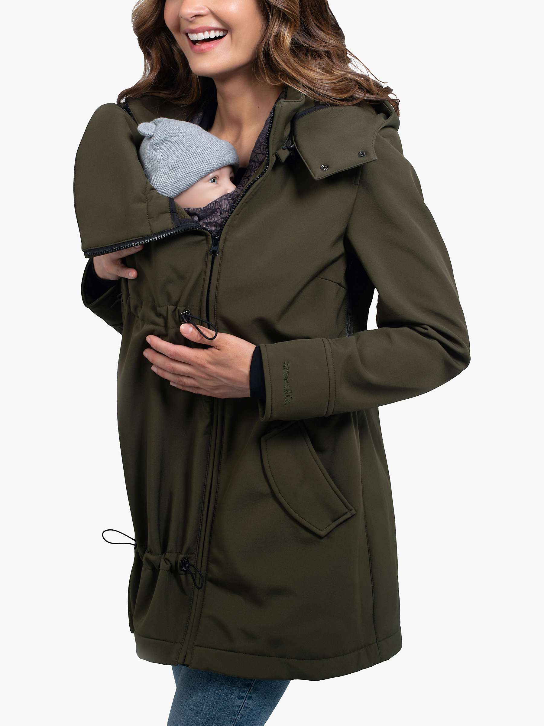 Buy Wombat & Co Wombat Shell Babywearing Maternity Parka Jacket Online at johnlewis.com