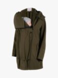 Wombat & Co Wombat Shell Babywearing Maternity Parka Jacket, Camo Green