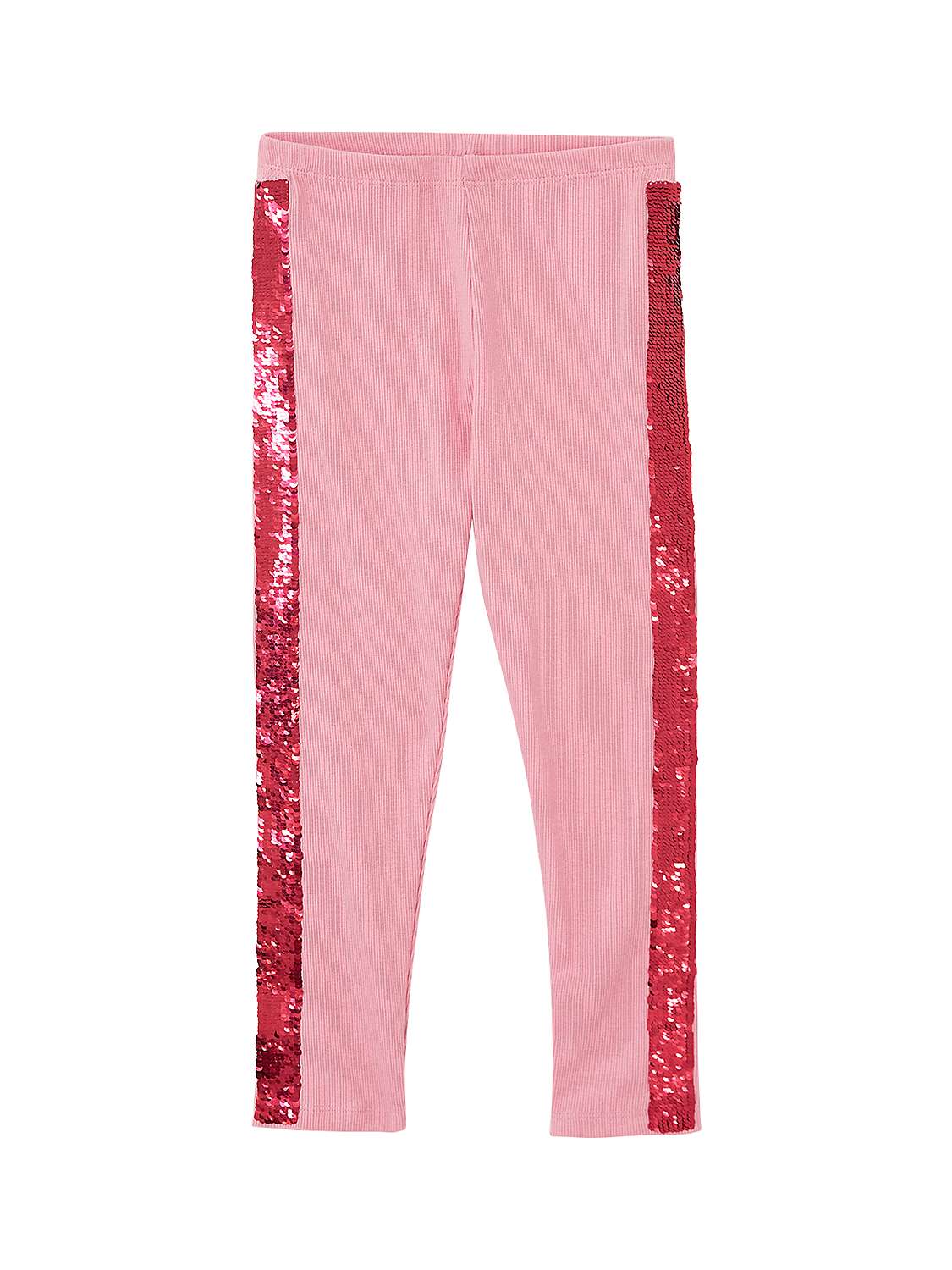 Buy Crew Clothing Kids' Special Sequin Leggings, Bright Pink Online at johnlewis.com