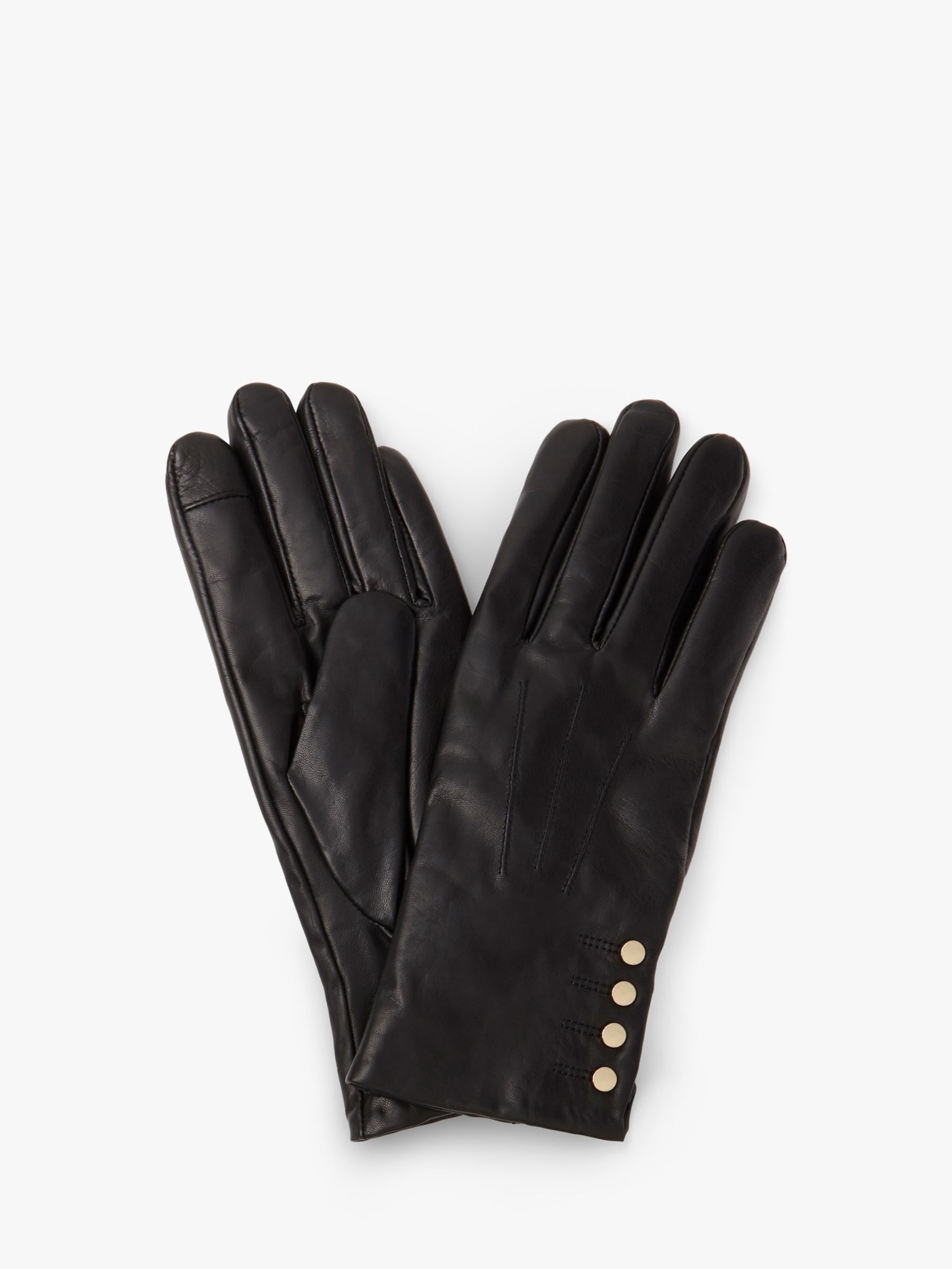 Hobbs Sienna Button Cuff Leather Gloves