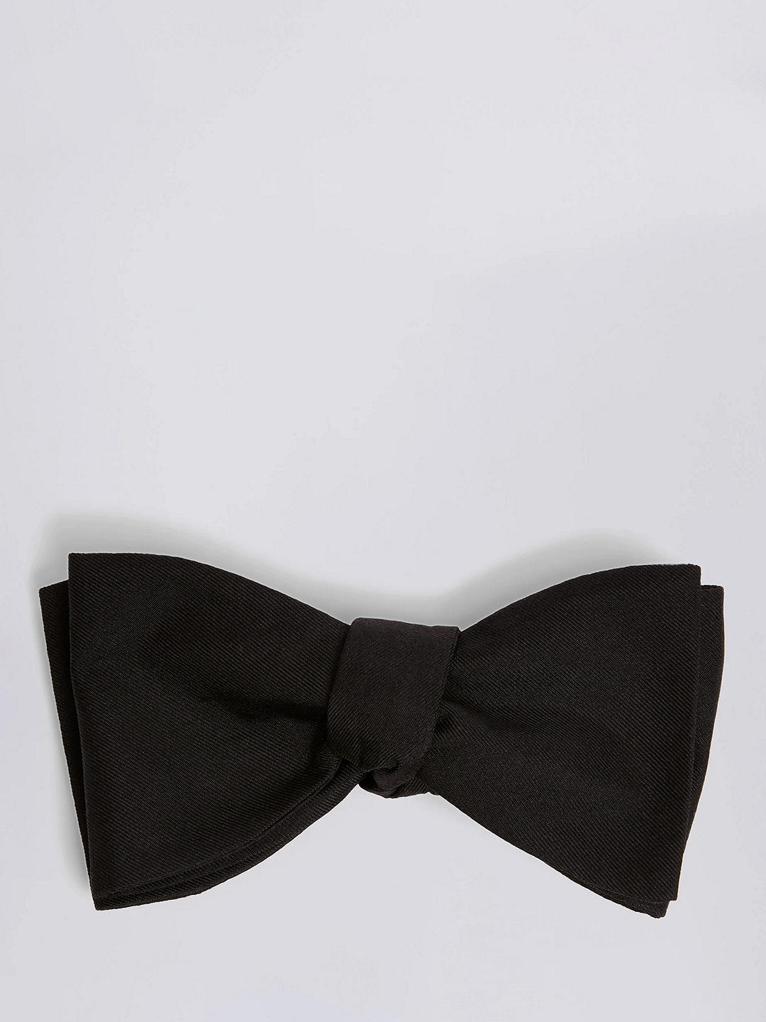 Moss Silk Self Tie Bow Tie, Black