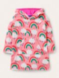 Mini Boden Kids' Rainbow Towelling Beach Dress, Pink/Multi