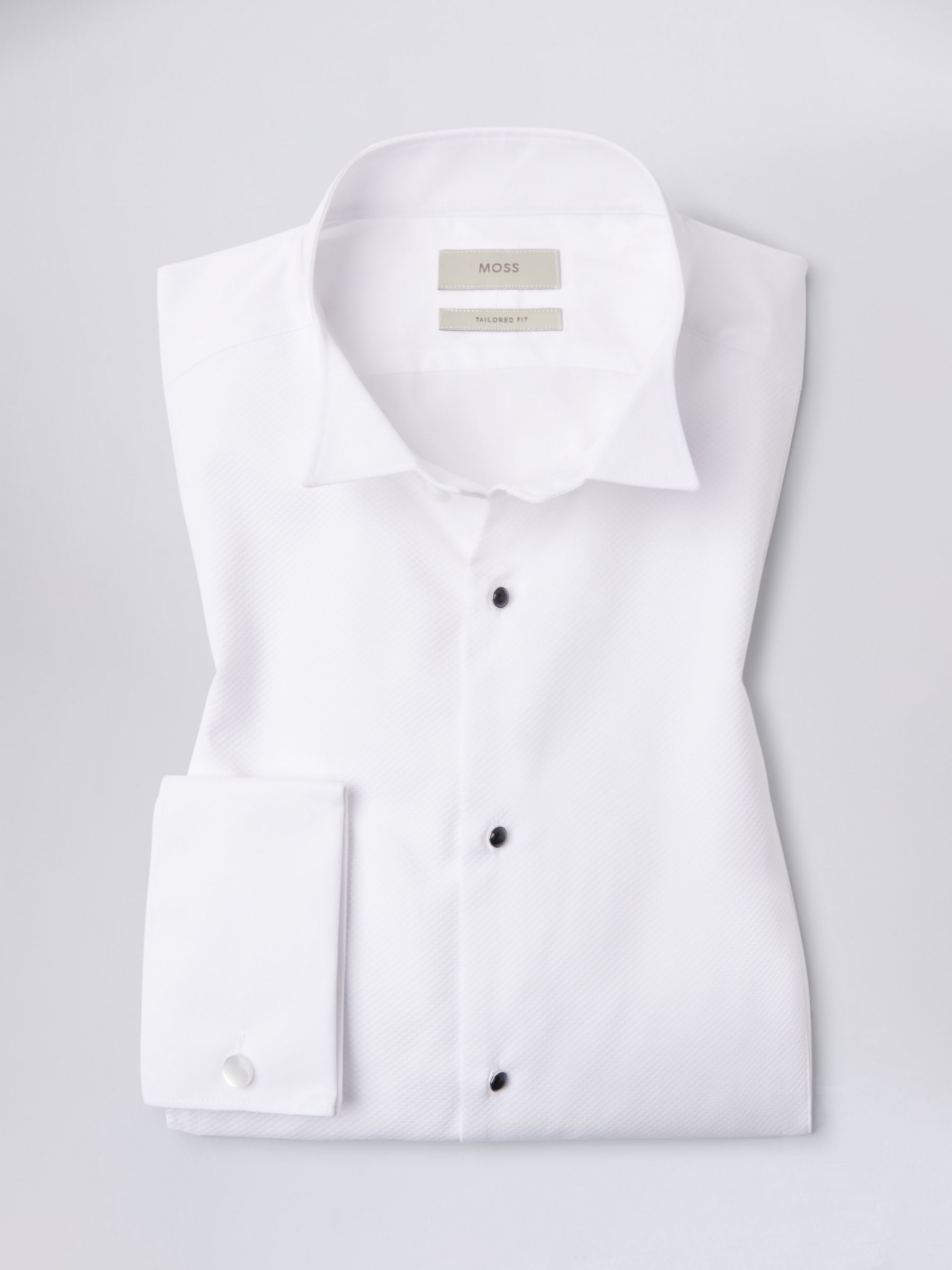 Moss Tailored Marcella Wing Collar Dress Shirt, White, 14