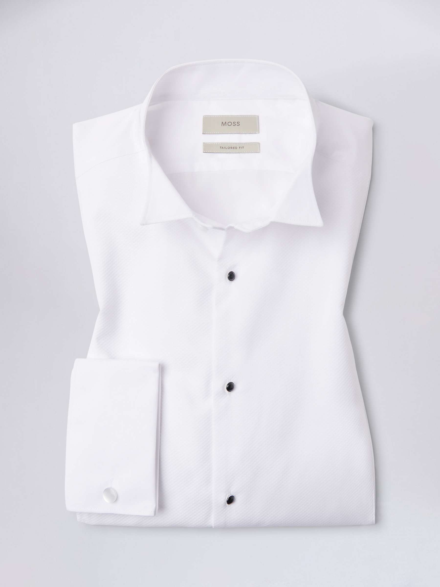 Buy Moss Tailored Marcella Wing Collar Dress Shirt, White Online at johnlewis.com