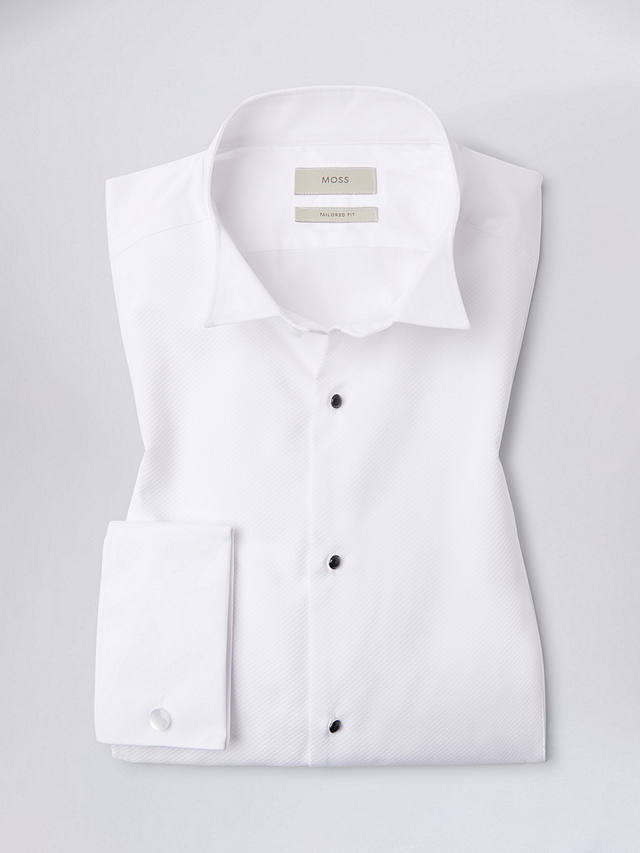 Moss Tailored Marcella Wing Collar Dress Shirt, White