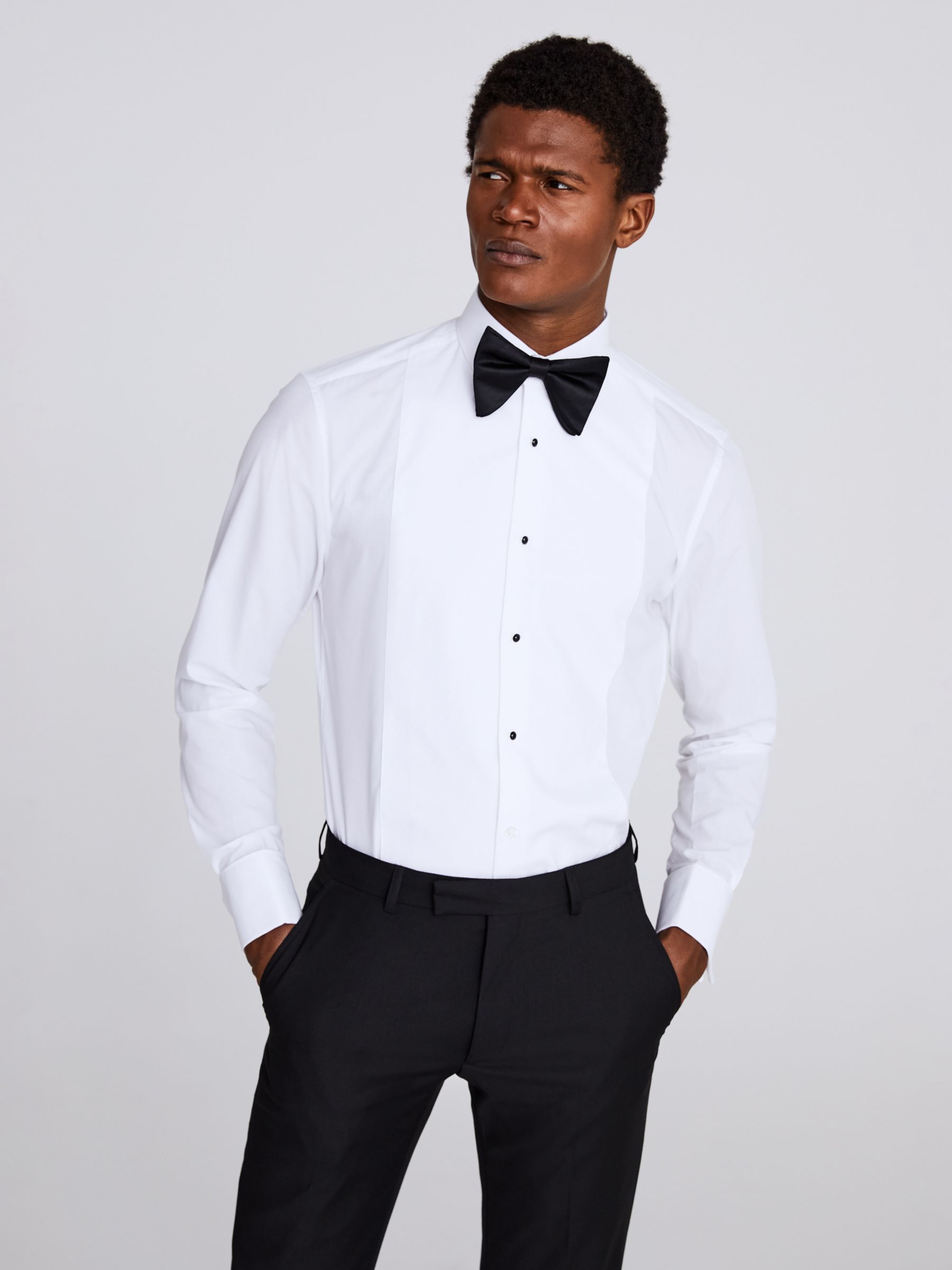 Mens Clothing Shirts Formal shirts Eton Slim-fit Single-cuff Cotton-twill Shirt in White for Men 