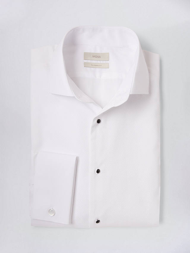 Moss Marcella Classic Collar Dress Shirt, White