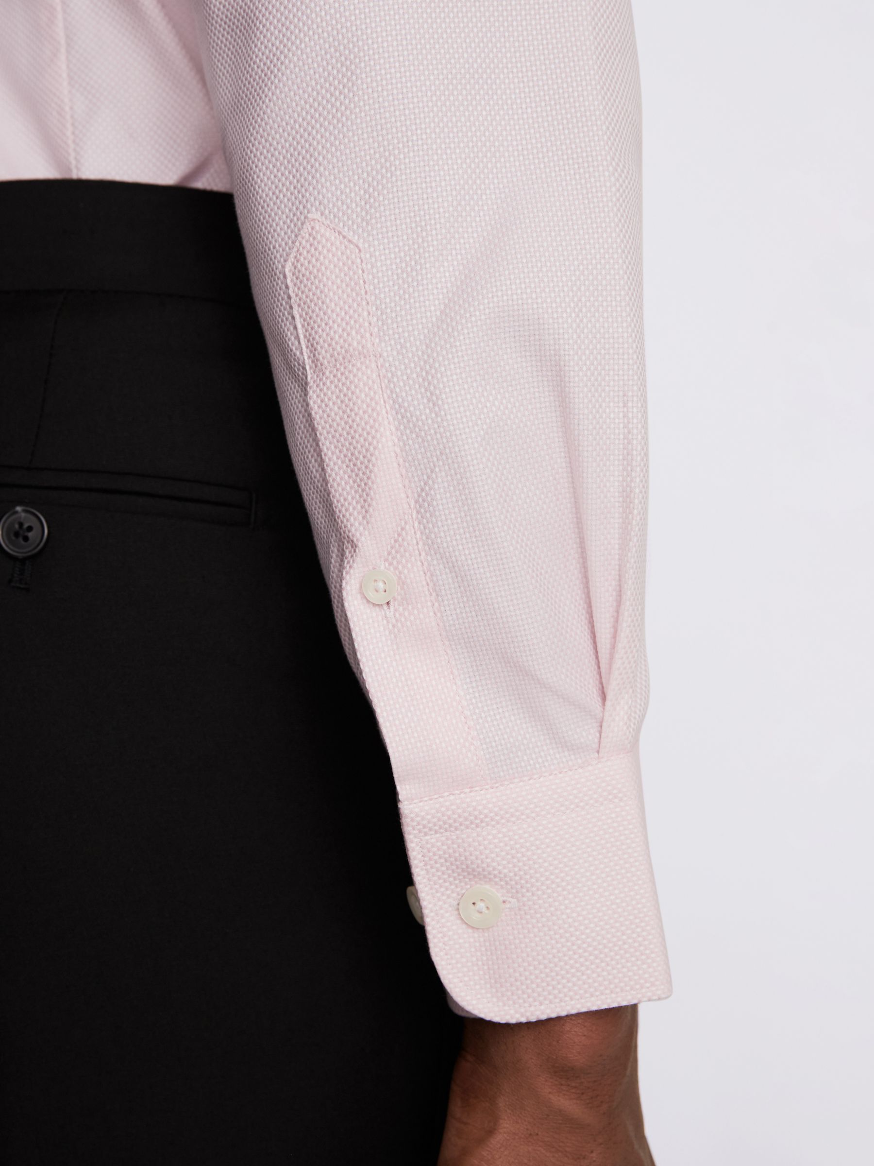 Buy Moss Tailored Single Cuff Cotton Dobby Shirt Online at johnlewis.com