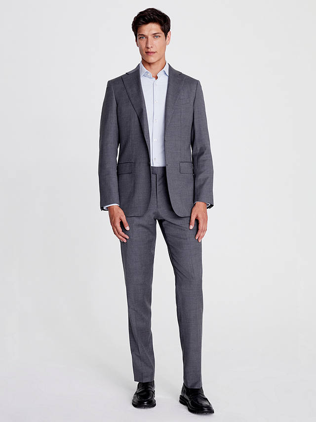 Moss Tailored Fit Twill Suit Jacket, Grey