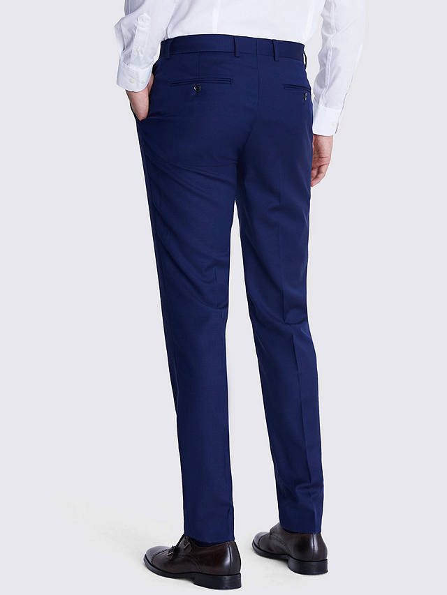 Moss Tailored Twill Suit Trousers, Navy