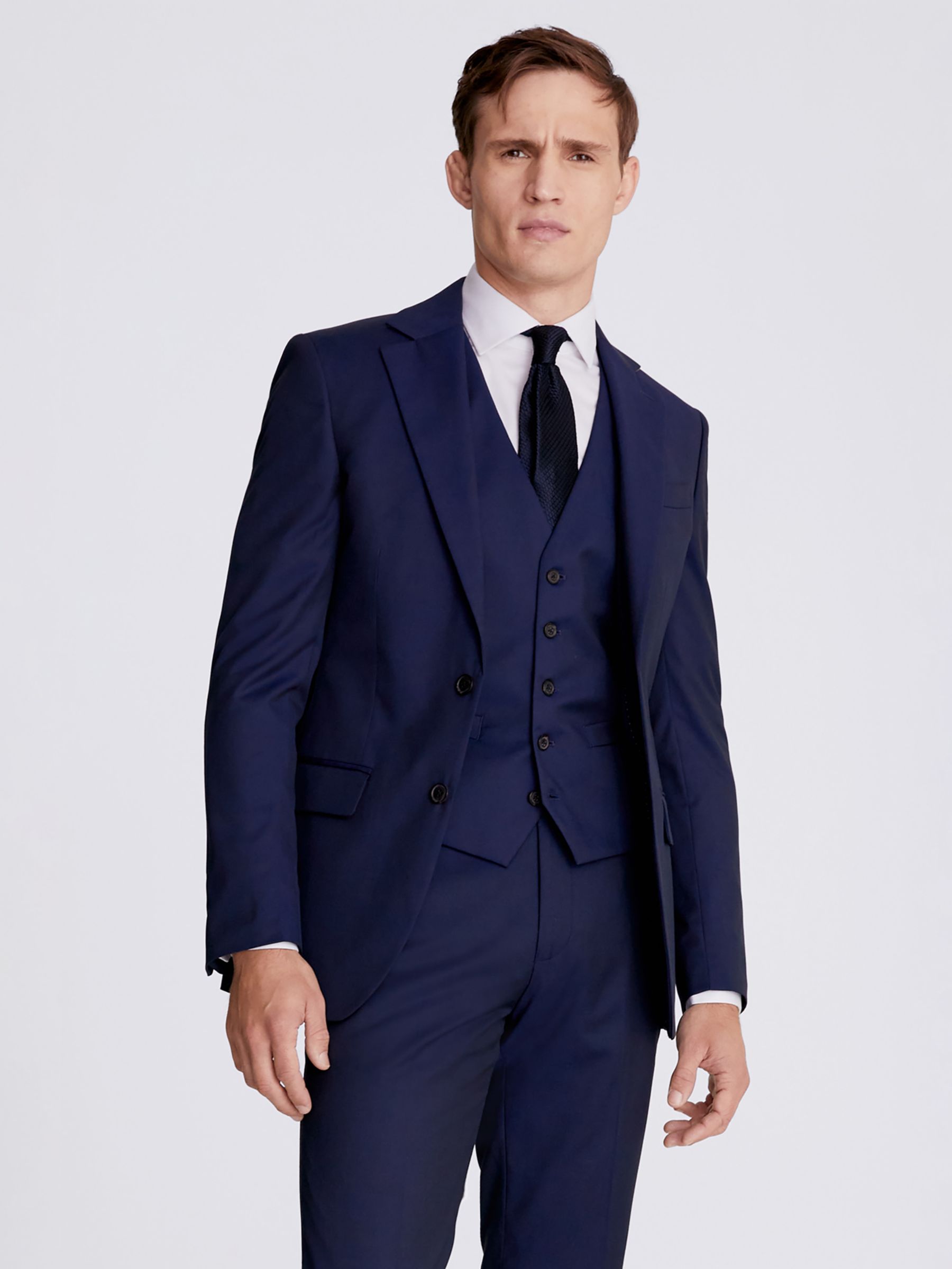 Moss Tailored Fit Stretch Jacket, Ink at John Lewis & Partners