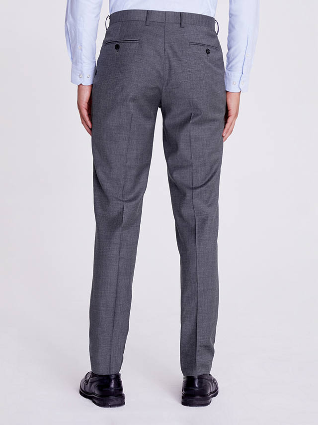 Moss Tailored Twill Suit Trousers, Grey