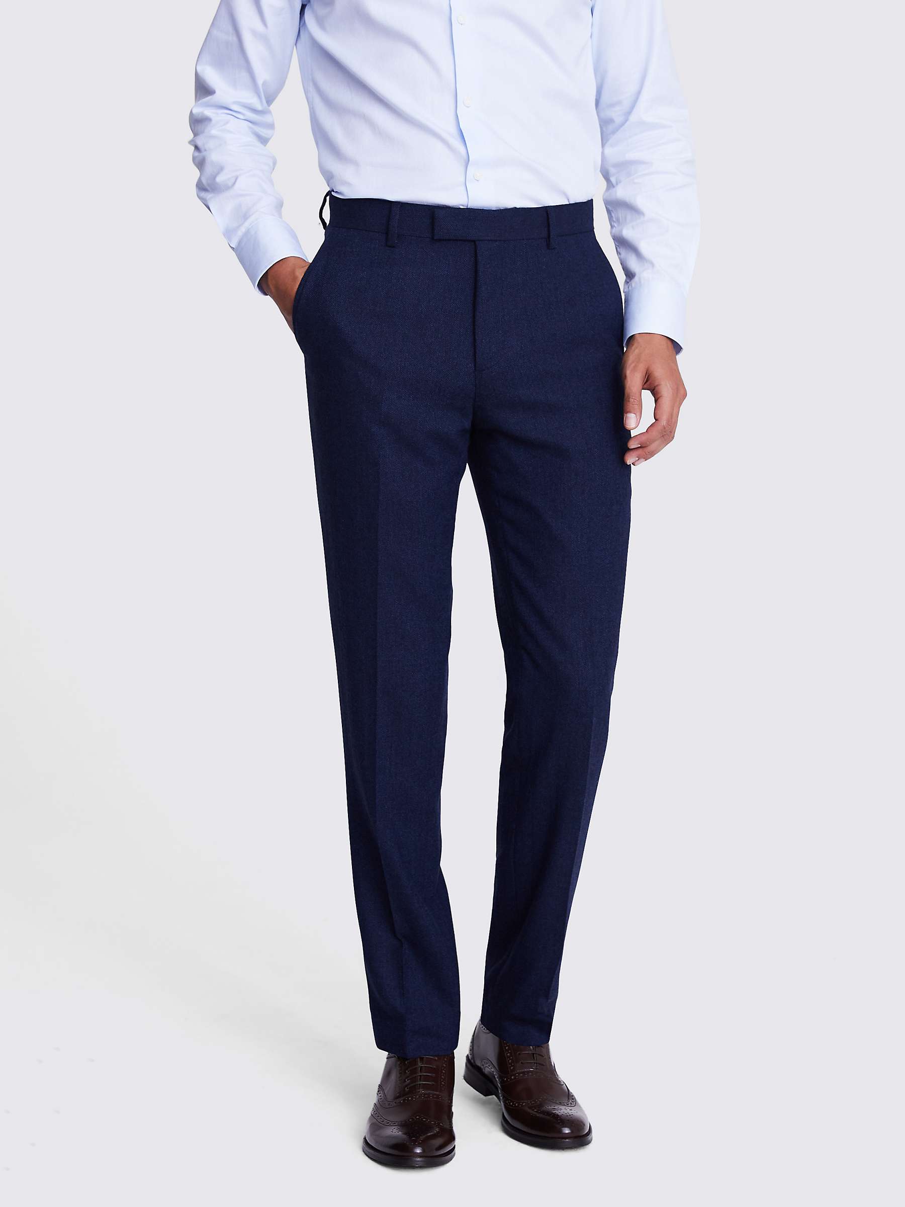 Buy Moss Tailored Fit Herringbone Tweed Trousers Online at johnlewis.com