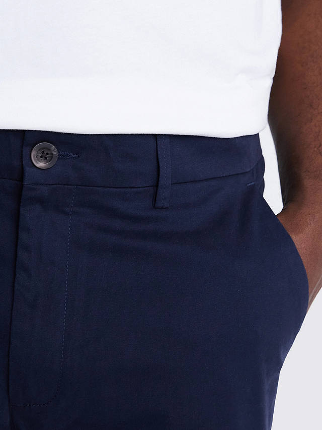 Moss Tailored Stretch Chinos, Navy